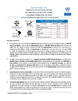 Boletín estadístico de comercio exterior de bienes en América Latina y el Caribe. Segundo trimestre 2019 (Nro. 36)