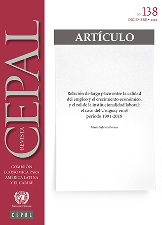 Relación de largo plazo entre la calidad del empleo y el crecimiento económico, y el rol de la  institucionalidad laboral: el caso del Uruguay en el período 1991-2018