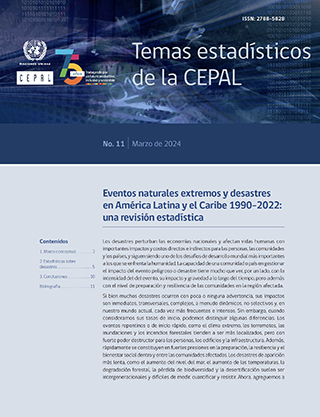 Eventos naturales extremos y desastres en América Latina y el Caribe 1990-2022: una revisión estadística