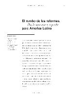 El rumbo de las reformas. Hacia una nueva agenda para América Latina
