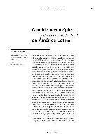 Cambio tecnológico y dinámica industrial en América Latina