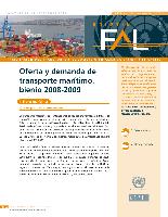 Oferta y demanda de transporte marítimo, bienio 2008-2009