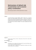 Mechanisms of default risk transmission and economic policy coordination
