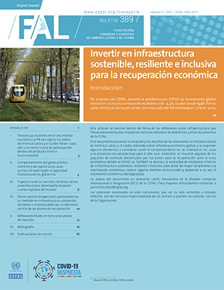 Invertir en infraestructura sostenible, resiliente e inclusiva para la recuperación económica