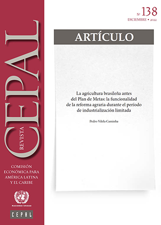 La agricultura brasileña antes del Plan de Metas: la funcionalidad de la reforma agraria durante el  período de industrialización limitada