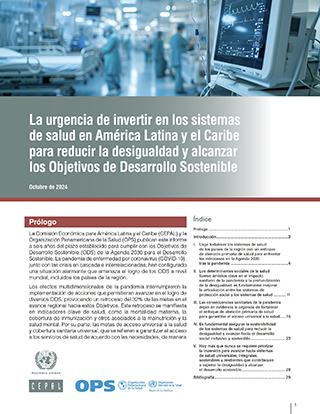 La urgencia de invertir en los sistemas de salud en América Latina y el Caribe para reducir la desigualdad y alcanzar los Objetivos de Desarrollo Sostenible