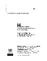 Human rights and trafficking in persons in the Americas: summary and highlights of the Hemispheric Conference on International Migration