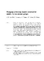 Paraguay: a housing finance proposal for middle- to low-income groups