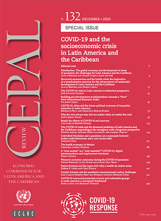 CEPAL Review no. 132. Special Issue. COVID-19 and the socioeconomic crisis in Latin America and the Caribbean