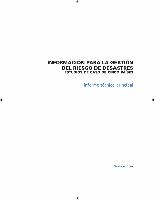 Information on disaster risk management: case study of five countries. Main technical report = Información para la gestión del riesgo de desastres: estudios de caso de cinco países. Informe técnico principal