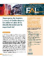 Desempeño de América Latina y el Caribe durante los primeros años de la década de acción por la seguridad vial