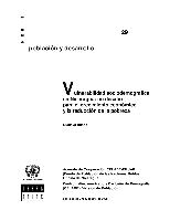 Vulnerabilidad sociodemográfica en Nicaragua: un desafío para el crecimiento económico y la reducción de la pobreza