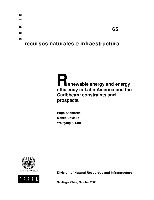 Renewable energy and energy efficiency in Latin America and the Caribbean: constraints and prospects