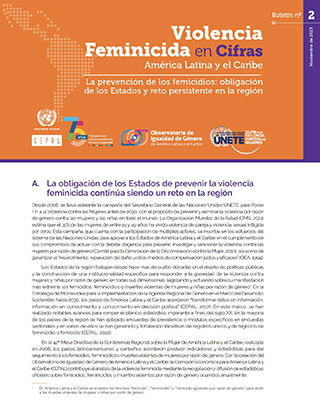 La prevención de los femicidios: obligación de los Estados y reto persistente en la región