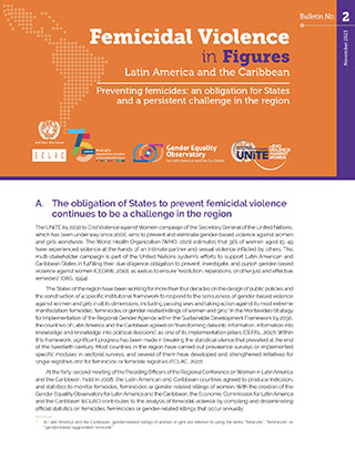 Preventing femicides: an obligation for States and a persistent challenge in the region