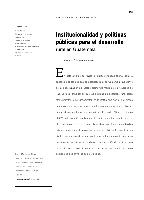 Institucionalidad y políticas públicas para el desarrollo rural en Guatemala