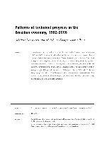 Patterns of technical progress in the Brazilian economy, 1952-2008