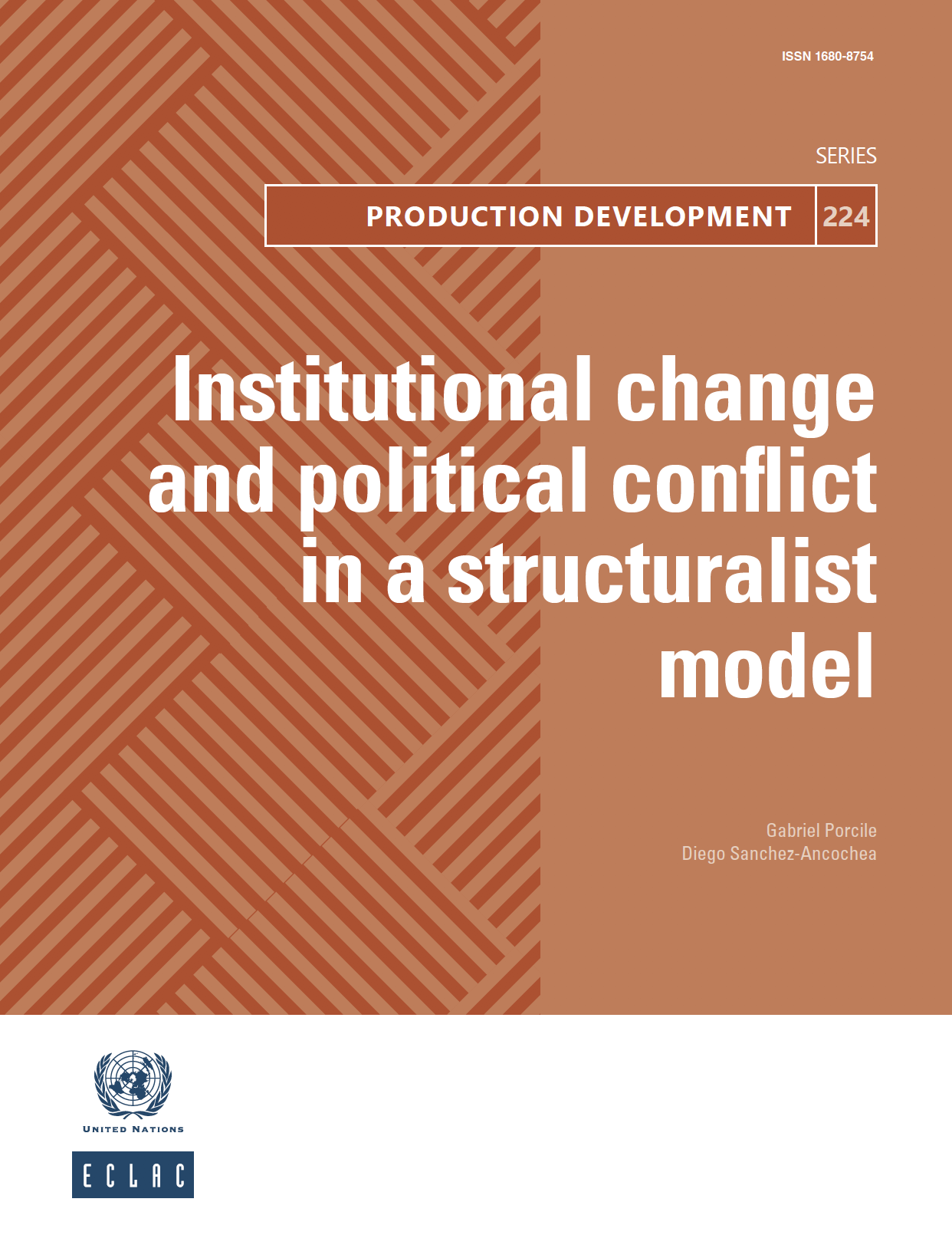 Institutional change and political conflict in a structuralist model