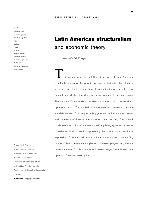 Latin American structuralism and economic theory