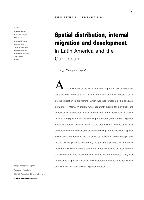 Spatial distribution, internal migration and development in Latin America and the Caribbean