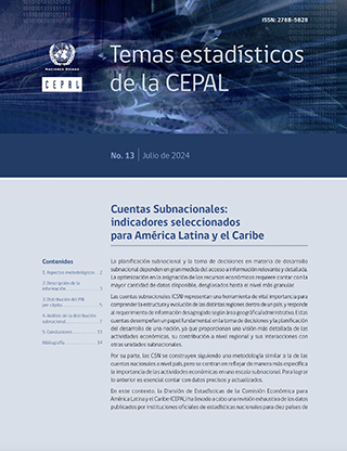 Cuentas Subnacionales: indicadores seleccionados para América Latina y el Caribe
