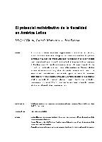 El potencial redistributivo de la fiscalidad en América Latina