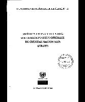 América Latina y el Caribe: series regionales y oficiales de cuentas nacionales, 1950-1998