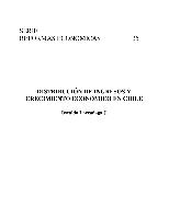 Distribución de ingresos y crecimiento económico en Chile