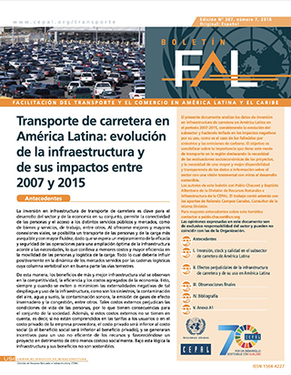 Transporte de carretera en América Latina: evolución de la infraestructura y de sus impactos entre 2007 y 2015