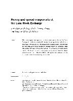 Pricing and spread components at the Lima Stock Exchange