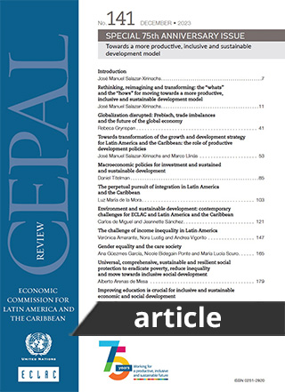 Introduction: Special issue commemorating the seventy-fifth anniversary of the Economic Commission for Latin America and the Caribbean (ECLAC) and reflecting on the present and the future of the region