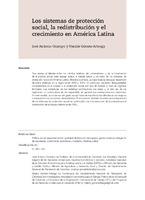 Los sistemas de protección social, la redistribución y el crecimiento en América Latina