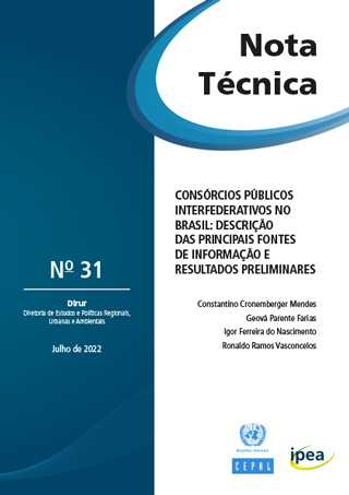 Consórcios públicos interfederativos no Brasil: descrição das principais fontes de informação e resultados preliminares