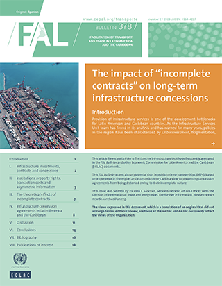 The impact of “incomplete contracts” on long-term infrastructure concessions
