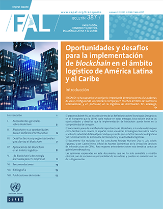 Oportunidades y desafíos para la implementación de blockchain en el ámbito logístico de América Latina y el Caribe