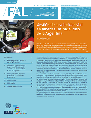 Gestión de la velocidad vial en América Latina: el caso de la Argentina