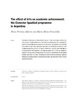 The effect of ICTs on academic achievement: the Conectar Igualdad programme in Argentina