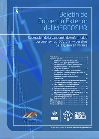 Boletín de Comercio Exterior del MERCOSUR Nº 5. Superación de la pandemia de enfermedad por coronavirus (COVID-19) y desafíos de la guerra en Ucrania