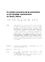 Un análisis comparativo de la productividad en las industrias manufactureras del Brasil y México