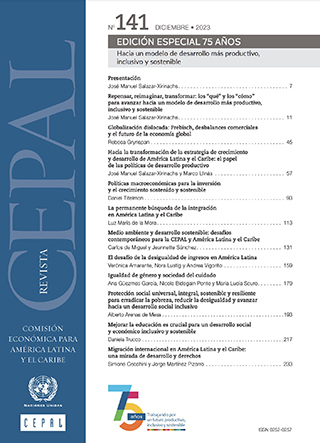 Revista CEPAL no. 141. Edición Especial 75 Años: Hacia un Modelo de Desarrollo Más Productivo, Inclusivo y Sostenible