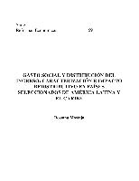 Gasto social y distribución del ingreso: caracterización e impacto redistributivo en países seleccionados de América Latina y el Caribe