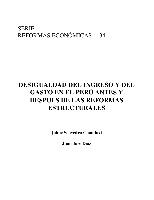 Desigualdad del ingreso y del gasto en el Perú antes y después de las reformas estructurales