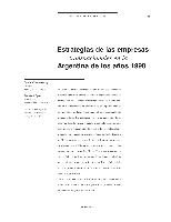Estrategias de las empresas transnacionales en la Argentina en los años 1990