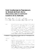 Fondo Constitucional de Financiamiento del Nordeste del Brasil: efectos diferenciados sobre el crecimiento económico de los municipios