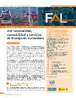 Institucionalidad, comodalidad y servicios de transporte sostenibles