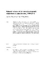 Stylized features of the investment-growth connection in Latin America, 1980-2012