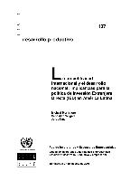 La competitividad internacional y el desarrollo nacional: implicancias para la política de inversión extranjera directa (IED) en América Latina