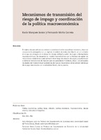 Mecanismos de transmisión del riesgo de impago y coordinación de la política macroeconómica