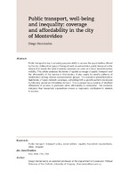 Public transport, well-being and inequality: coverage and affordability in the city of Montevideo