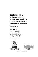 Capital social y reducción de la pobreza en América Latina y el Caribe: en busca de un nuevo paradigma